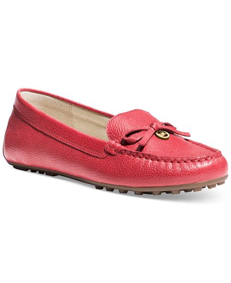 red michael kors flats|michael kors red flats women.